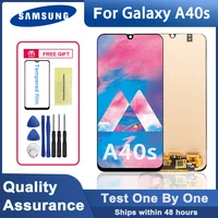 original 6 4 amoled lcd display for samsung galaxy a40s a407 a407f lcd touch screen digitizer assembly for galaxy a40s display
