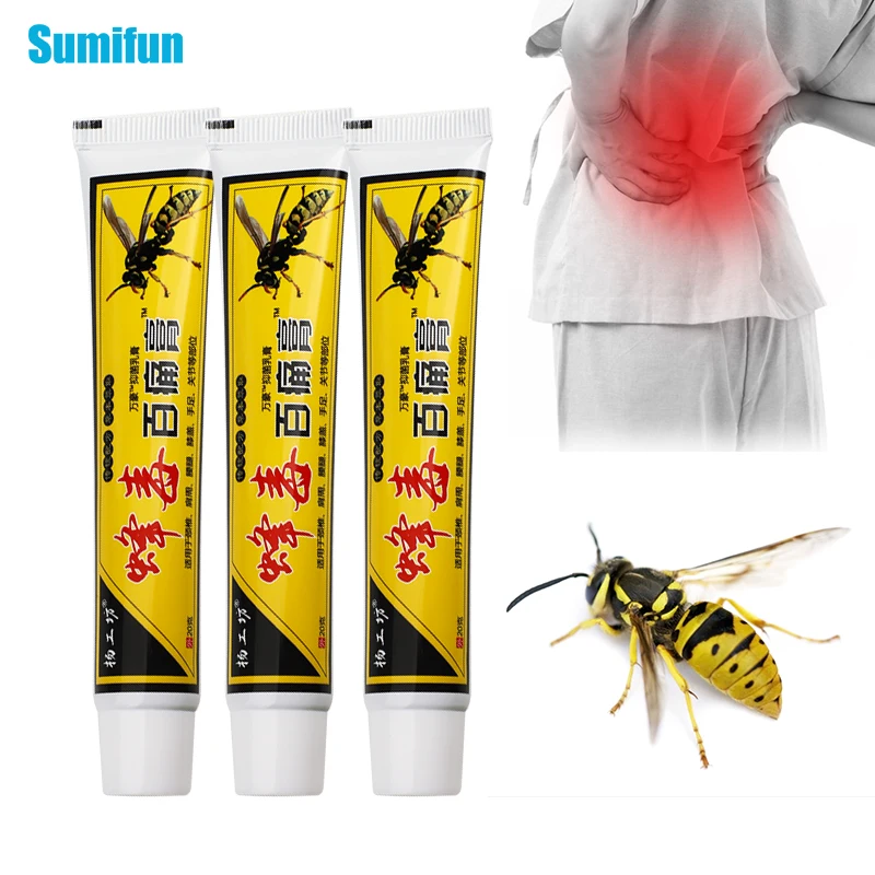 

1Pc 20g Bee Venom Balm Pain Relief Cream Lumbar Neck Backache Body Orthopedic Arthritis Joint Muscle Strain Analgesic Ointment