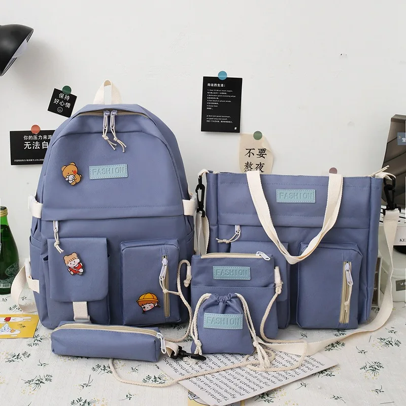 Водонепроницаемый холщовый рюкзак для девочек и мальчиков школьные ранцы