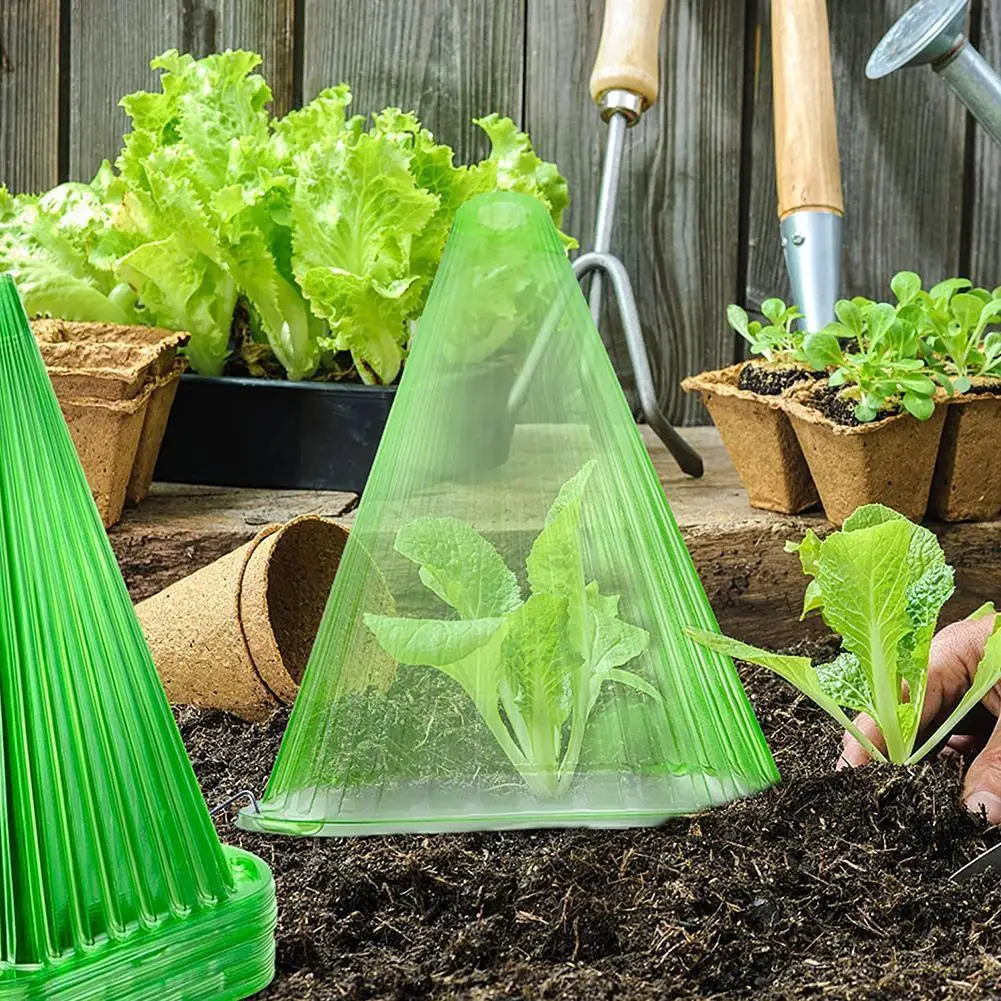 

10/20/30pcs Plant Hats Protection Against Snails Weather Plant Bell As Plant Influences Ideal Cover 23.5CM Protection Heigh O3Y5