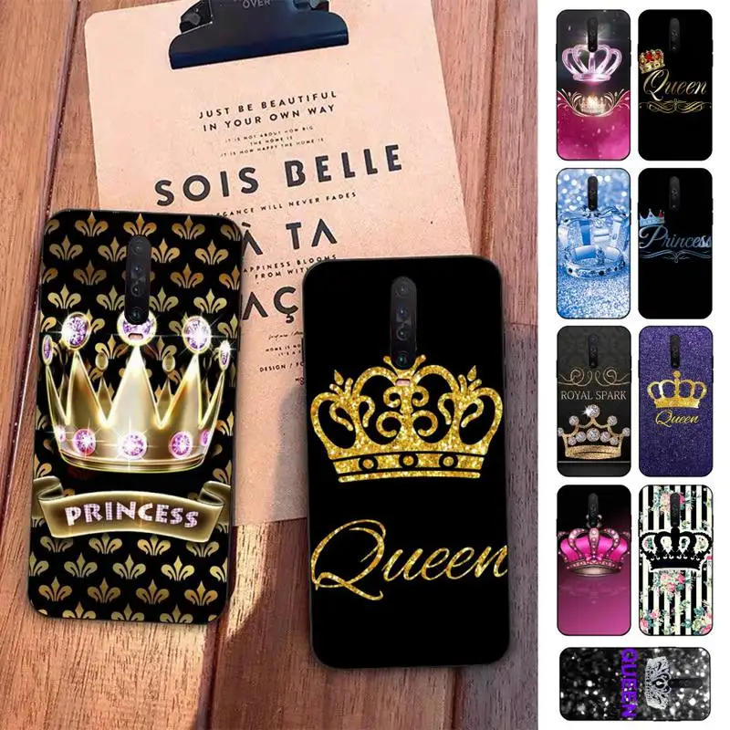 

Diamond Crown Phone Case for Redmi 5 6 7 8 9 A 5plus K20 4X S2 GO 6 K30 pro