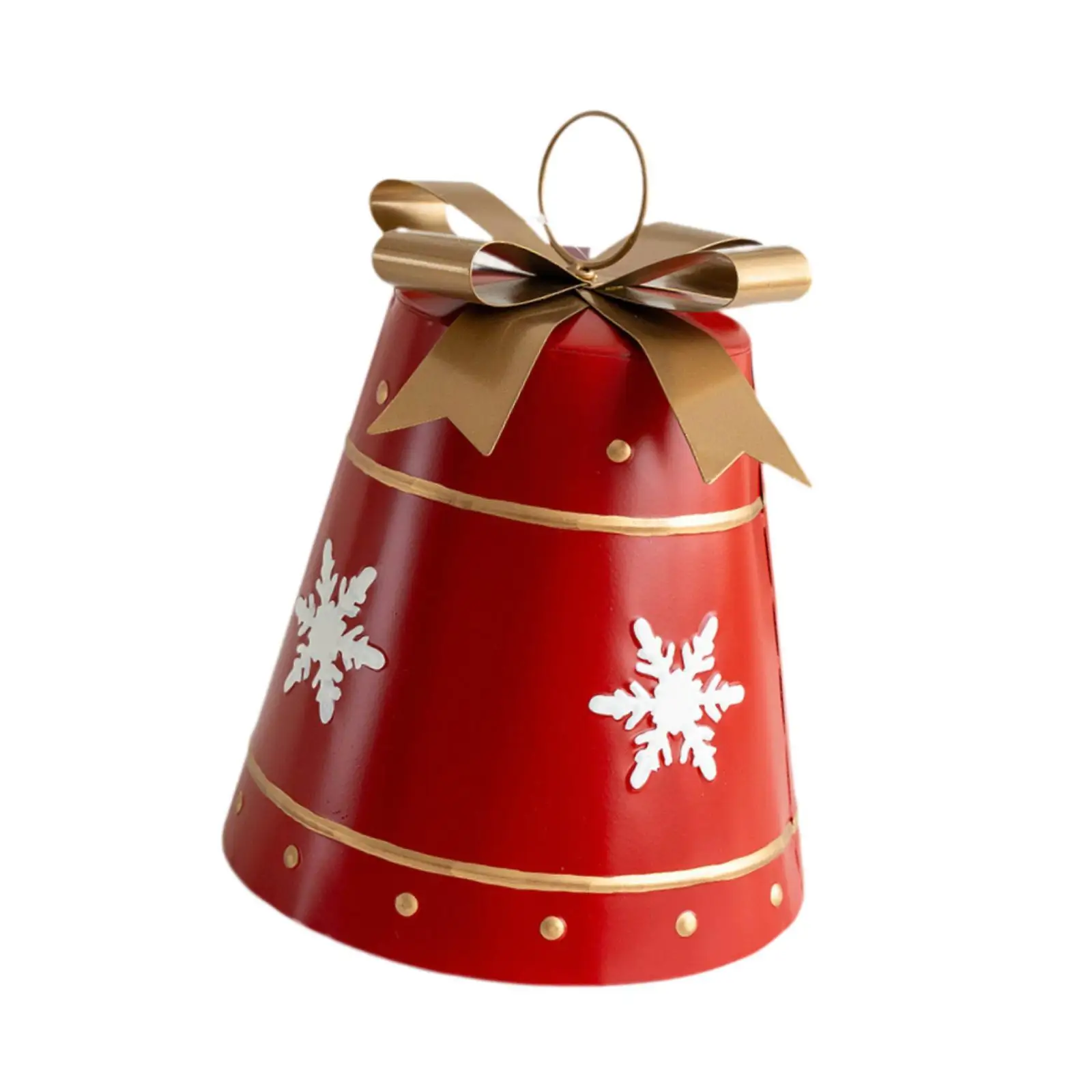 Металлический рождественский колокольчик прочный универсальный орнамент 8 4x11