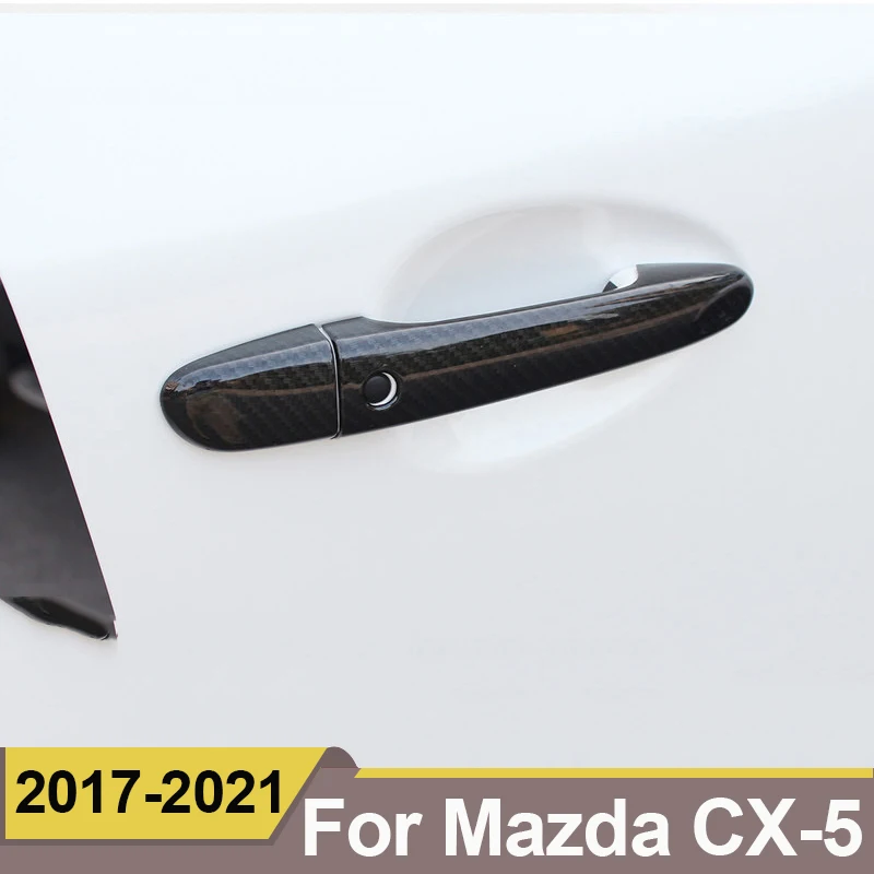 Фото Накладки на ручки дверей для MAZDA CX-5 CX5 KF 2017-2019 2020 2021 2022 2023 2024 2025, аксессуары для стайлинга автомобиля №3