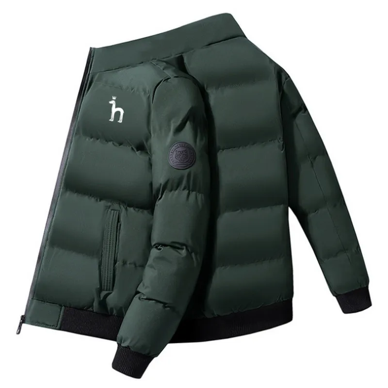 2022Men's Warm Cotton-Padded Jacket Windbreaker Zipper Casual Fashion Outdoor Jacket High Quality Plus Size Cotton-Padded Jacket