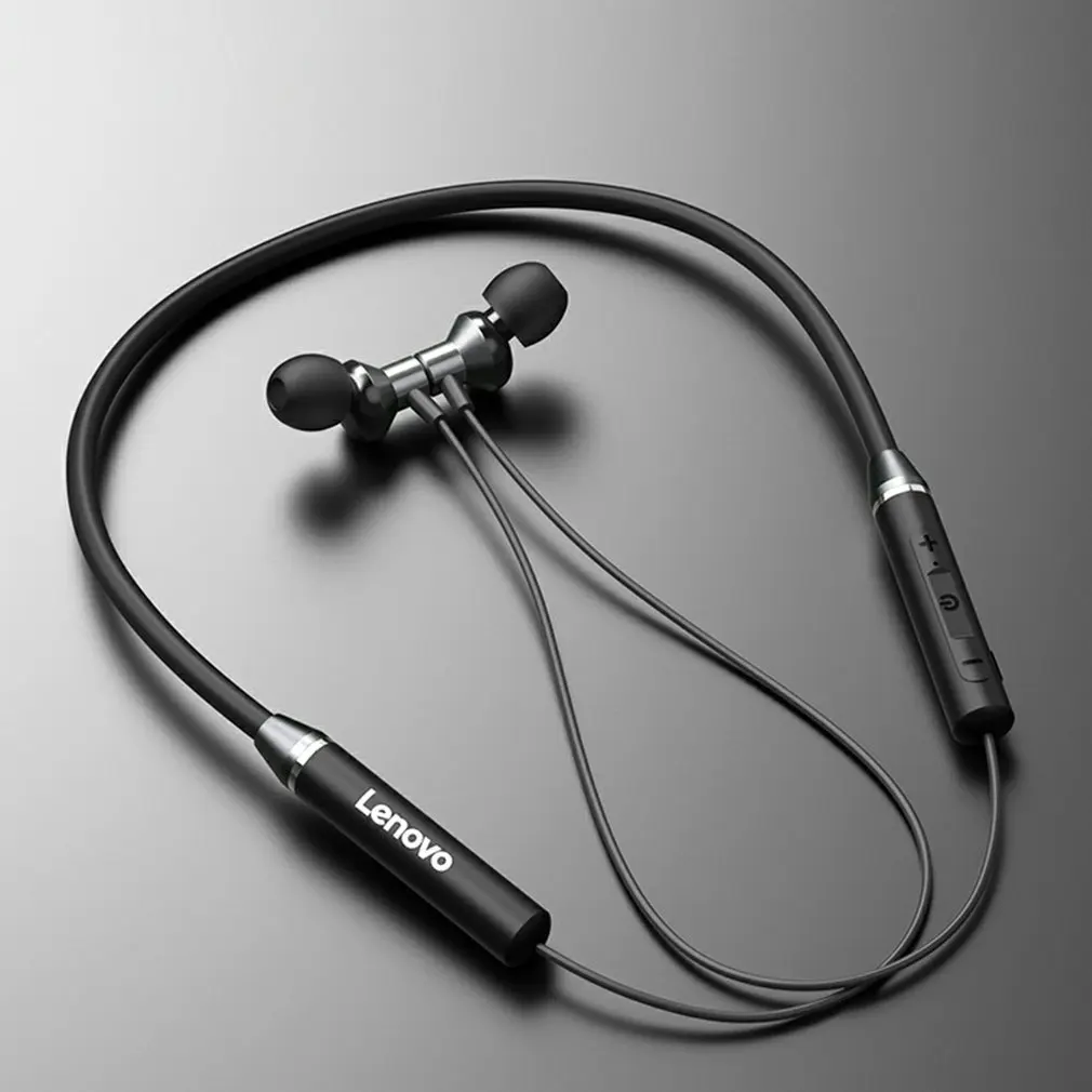 

Bluetooth-наушники Lenovo HE05 с магнитным шейным ремешком и микрофоном