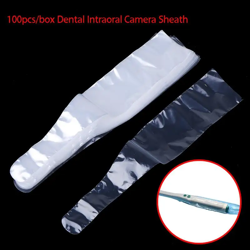 

New 100Pcs/Box Disposable Dental Intraoral Camera Protective Sheath Covers Sleeves