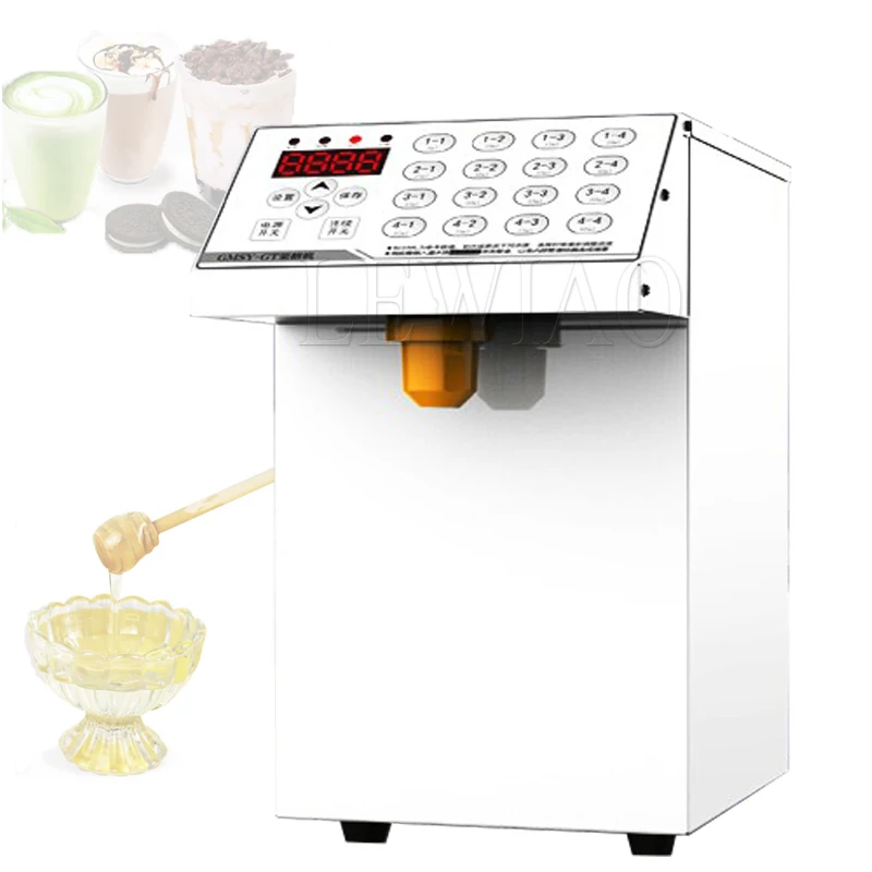 

16 Grid Quantitative Fructose Filling Machine Bubble Milk Tea Shop Automatic Electric Syrup Sugar Dispenser Levulose Quantifier