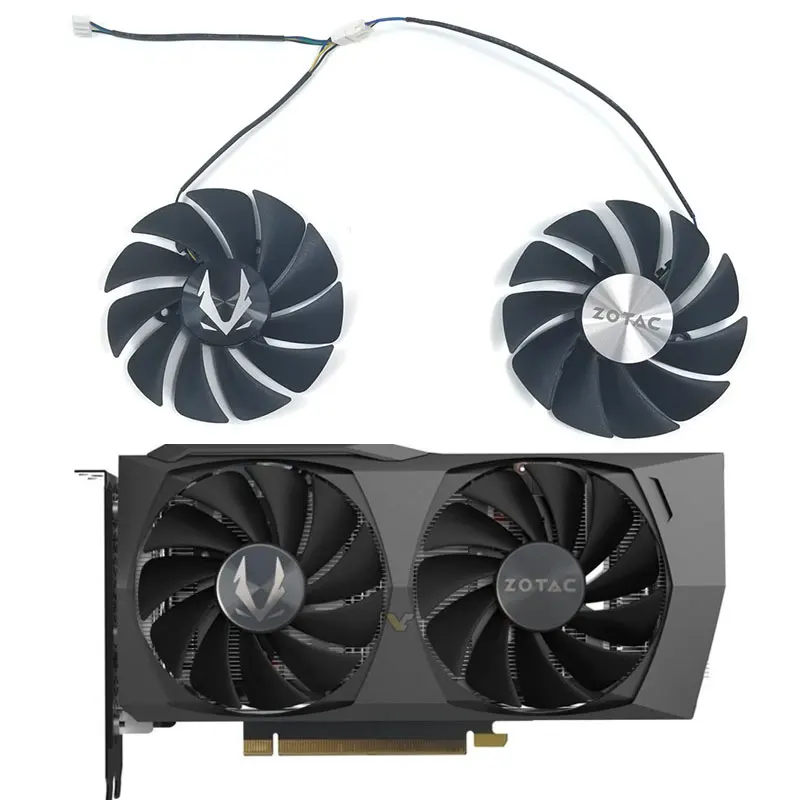 

For ZOTAC GeForce RTX 3060 Twin Edge OC RTX 3060 RTX 3060 Ti Graphics Fan 85MM CF9015H12S 12V 040A 4 Pin Cooling Fan