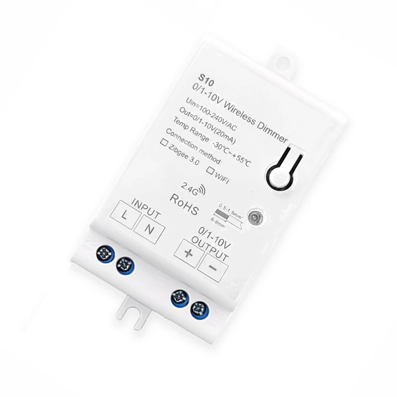 

AC100-240V Zigbee 0/1-10V LED Light Dimmer Controller Smart Life Tuya Control App For 0-10V LED Dimmable Power Drive