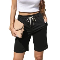 summer women sport short pant casual straight leg shorts fifth short trousers five points bottoms panty female bandage all match