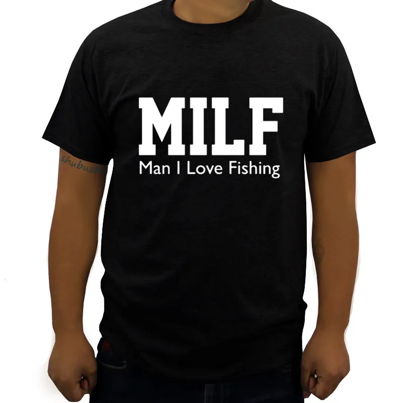 

Milf Man I Love Funny P Fitted Cotton-Poly T-Shirt summer luxury shubuzhi brand t-shirt new men 3d tshirt euro size
