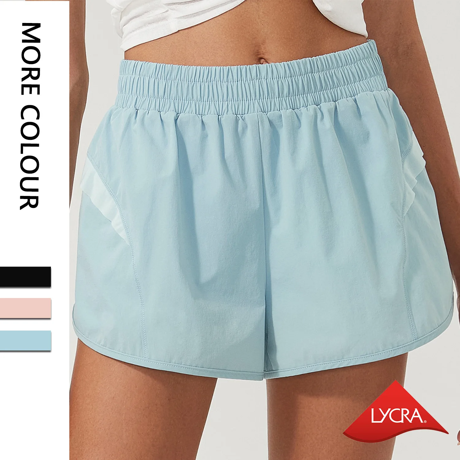 Jenny&Dave Fake Two Pieces Yoga Fitness Sports Shorts Women 2023 Summer New Fashion Outdoor Sports Loose Casual Bermuda Shorts