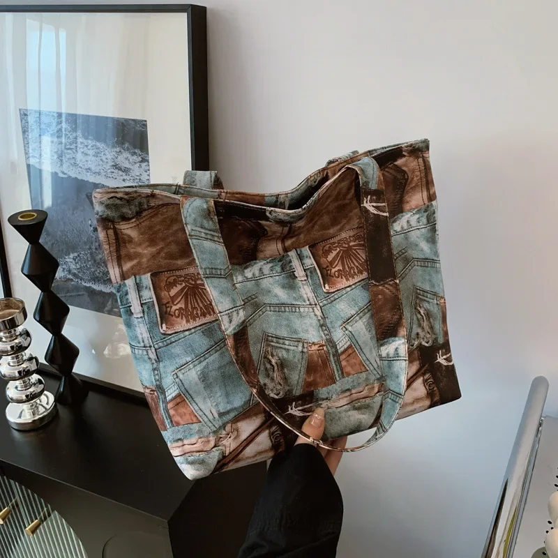 Женская сумка-тоут в стиле ретро сумка через плечо для женщин дизайнерская