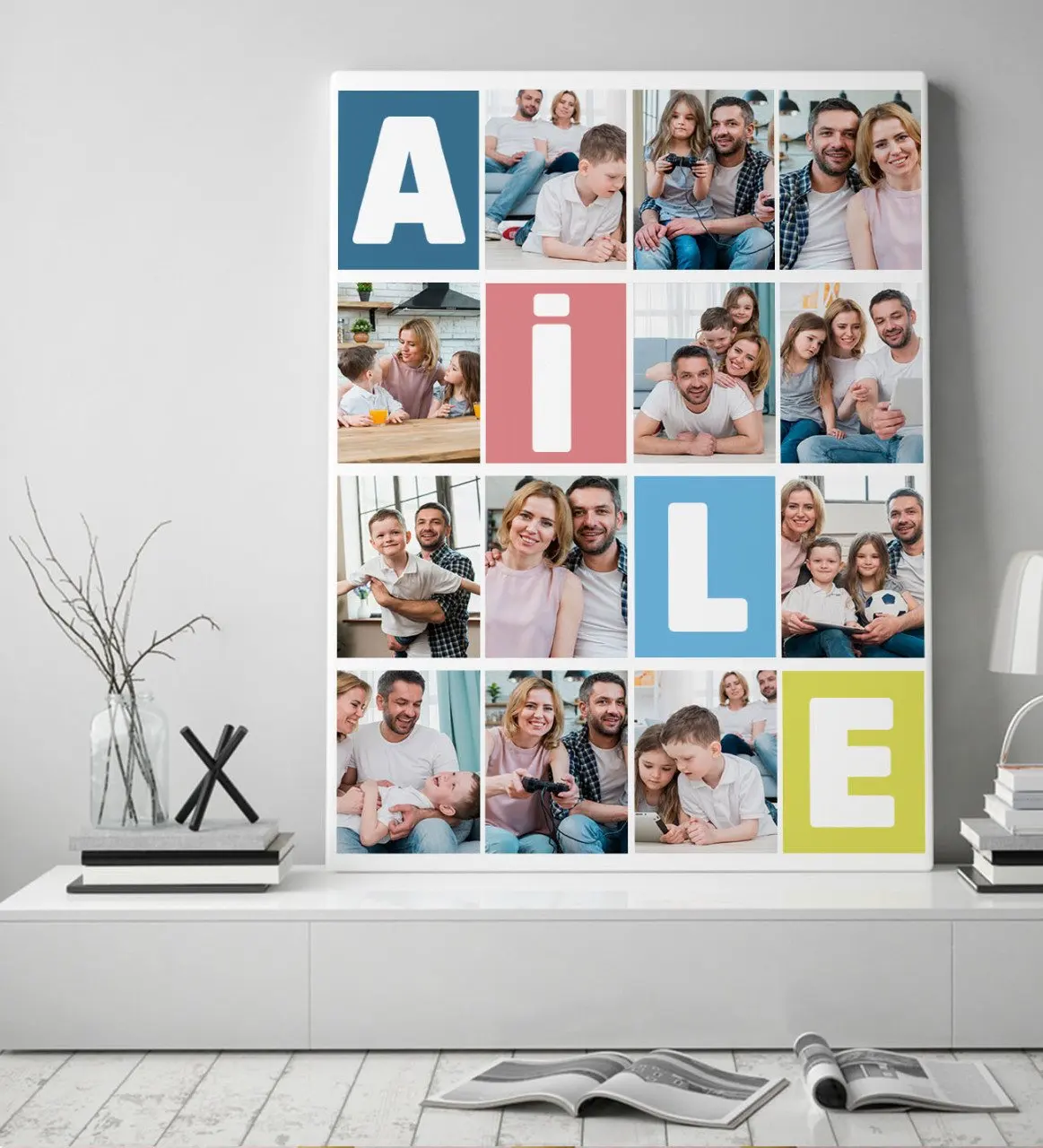 

Индивидуальная семейная Печать на холсте Temalı 50x70 см