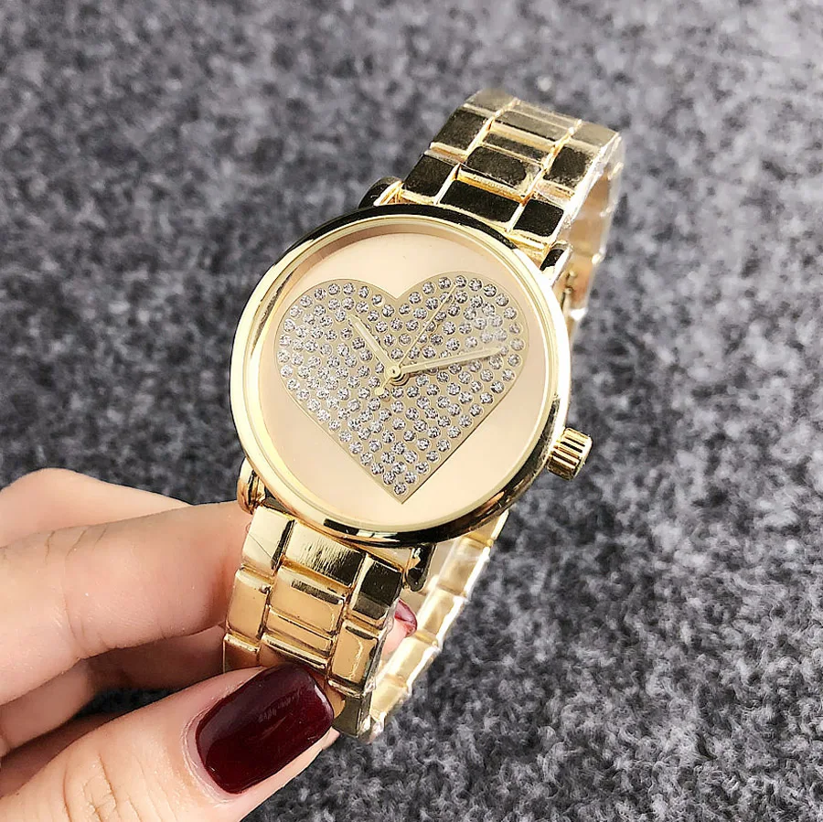 2022 Ladies Quartz Wrist Watches Dress Gold Watch Women Crystal Diamond Watches Stainless Steel Silver Clock Women Montre Femme enlarge