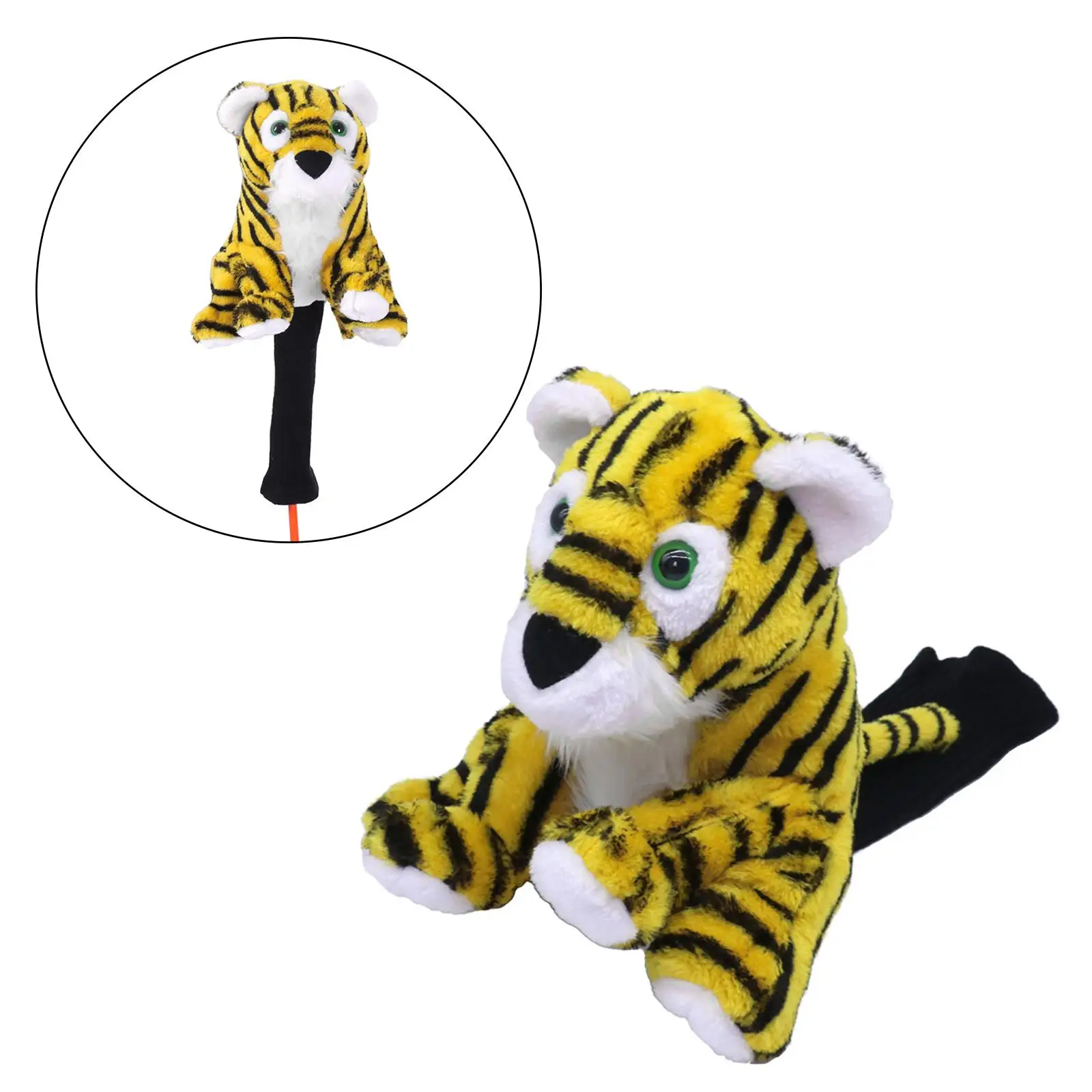 

Golf Wood Headcover Portable Golf Club Protectors Plush Golf Club Head Cover