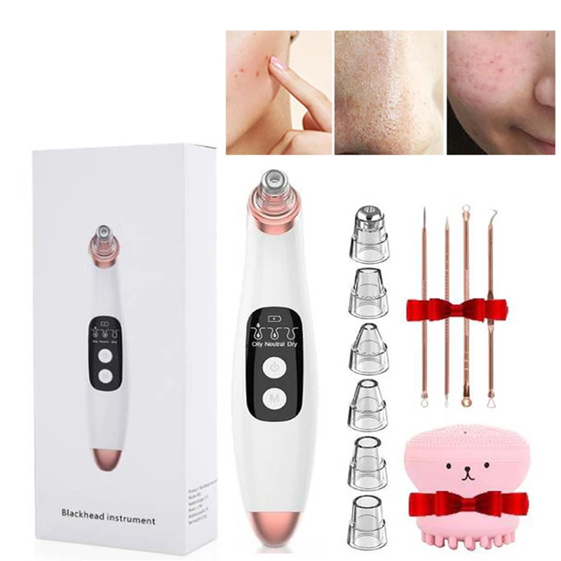 

Электрический аппарат для удаления черных точек акне, вакуумный аппарат для глубокого очищения пор, иглы для отшелушивания и удаления черн...