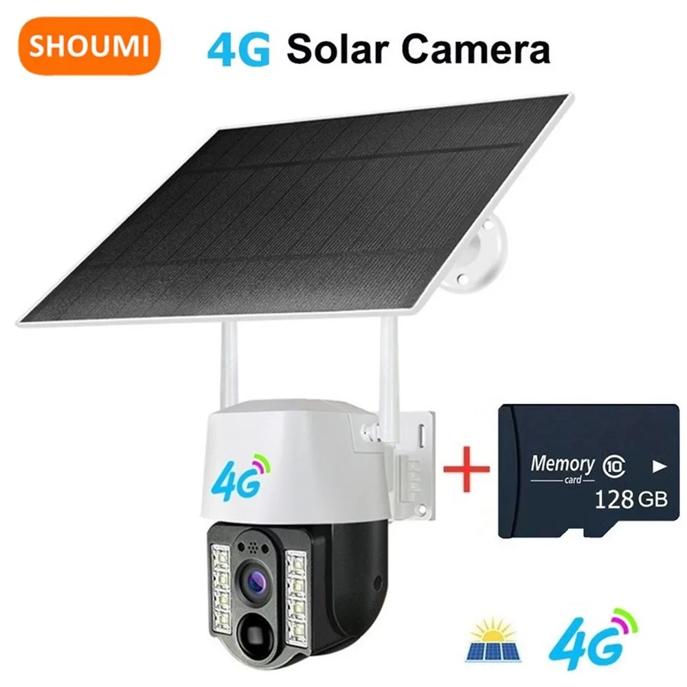 

Веб-камера Shoumi 4G, 1080P, Wi-Fi, на солнечной батарее