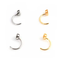 10pcslot stainless steel earring hook ear wire findings for diy jewelry earrings making supplies accessor wholesale