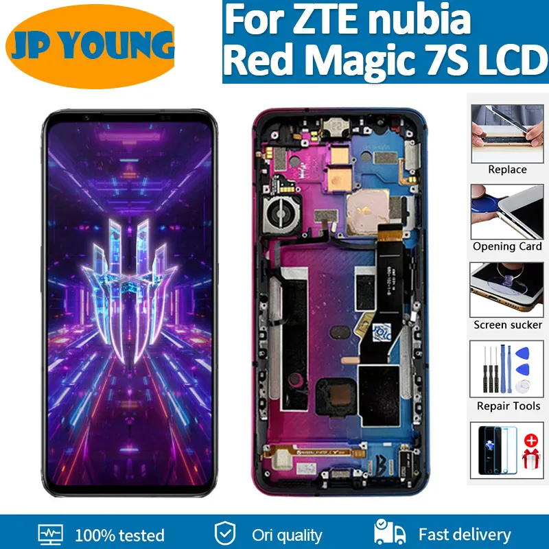 6 8 ''оригинал для ZTE nubia Red Magic 7S ЖК-дисплей с дигитайзером в сборе RedMagic 7s Замена