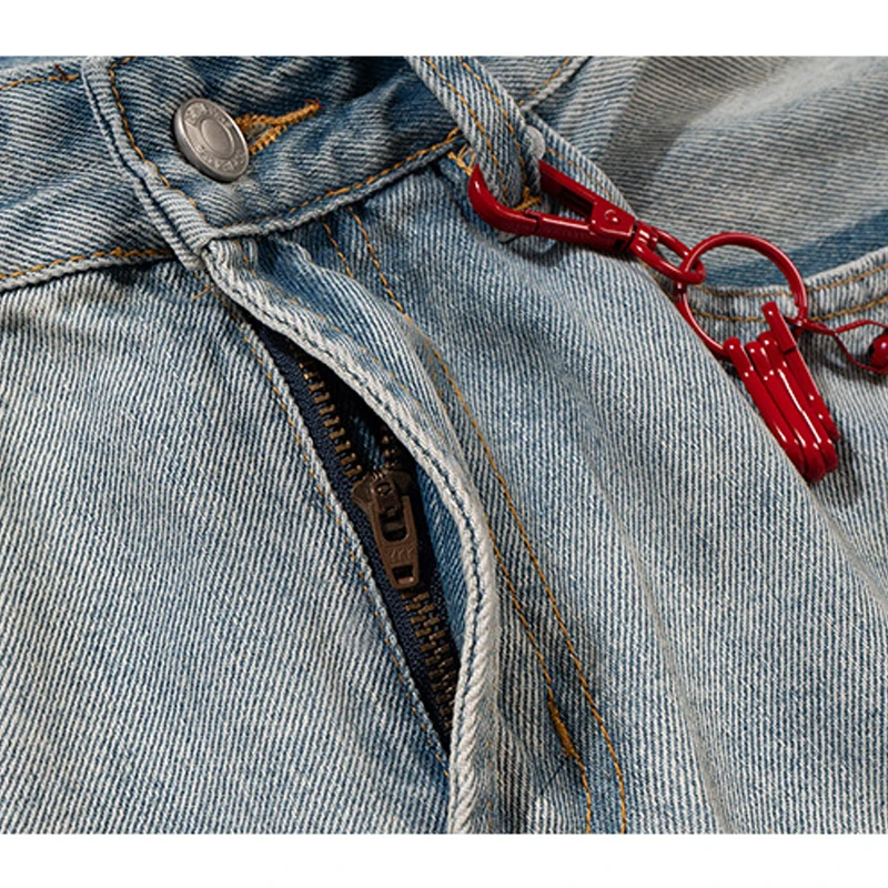 Винтажные граффити мешковатые джинсы Мужская Уличная одежда хип-хоп свободные