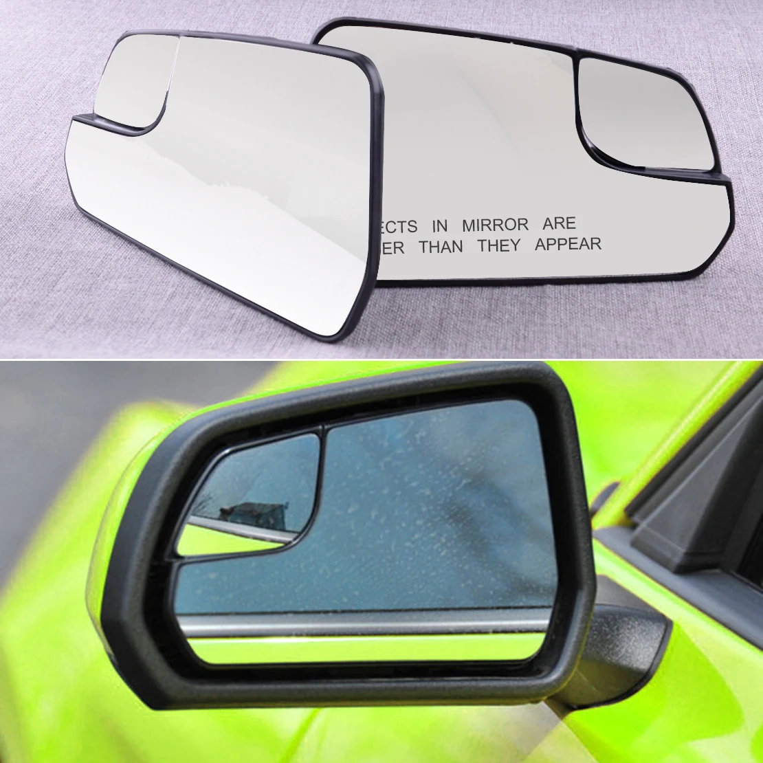 

1 пара автомобильных передних левых и правых боковых зеркал заднего вида FR3Z17K707B, стеклянные линзы для Ford Mustang 2015 2016 2017-2019