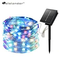 8 modes 50100200300400 led outdoor solar string light fairy holiday christma for christmas lawn garden wedding party holiday