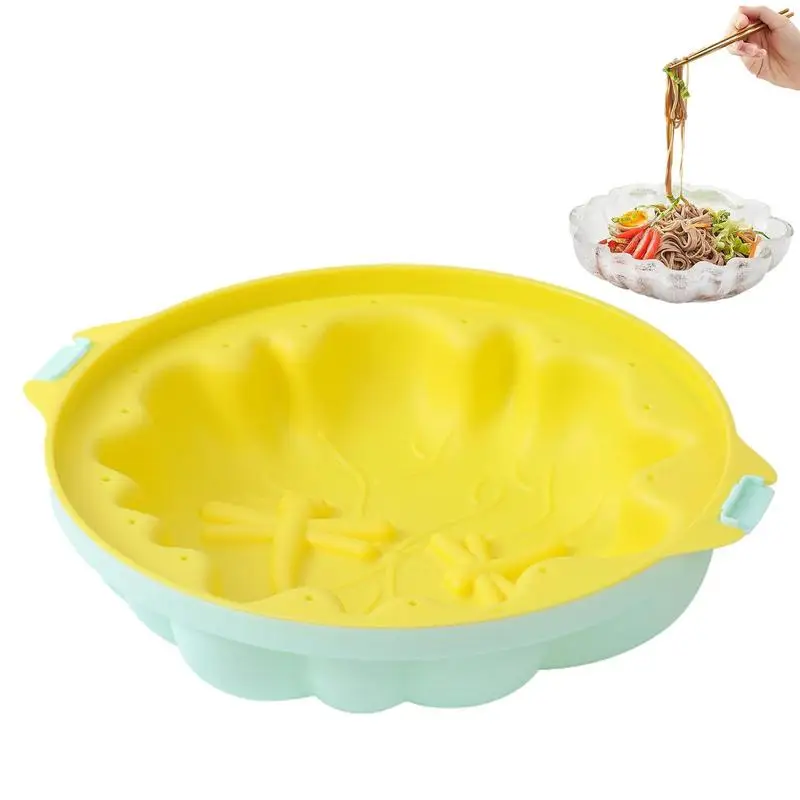 

Bowl Maker Mold Plastic Ice Cream Bowls Container Multi Functional Salad Cold Noodles Round Ice Tray Maker For Kitchen Accessory