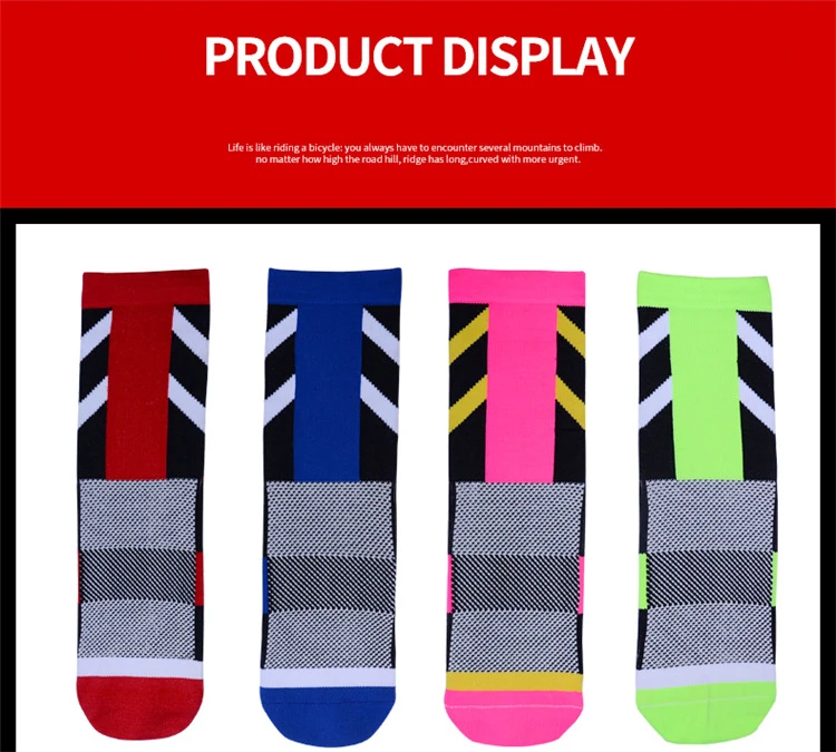 Basketball Ball Men Sock Sports Breathable Women Compression  Running Riding Cycling Knee high Basketball Biking Hockey Soccer