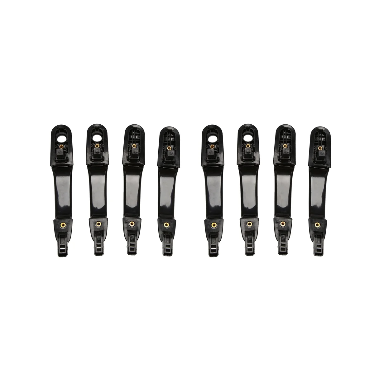 

8x Car Stylings Front Rear Right Left Black Exterior Outside Door Handle for Hyundai Tucson 2005 2006 2007 2008 2009