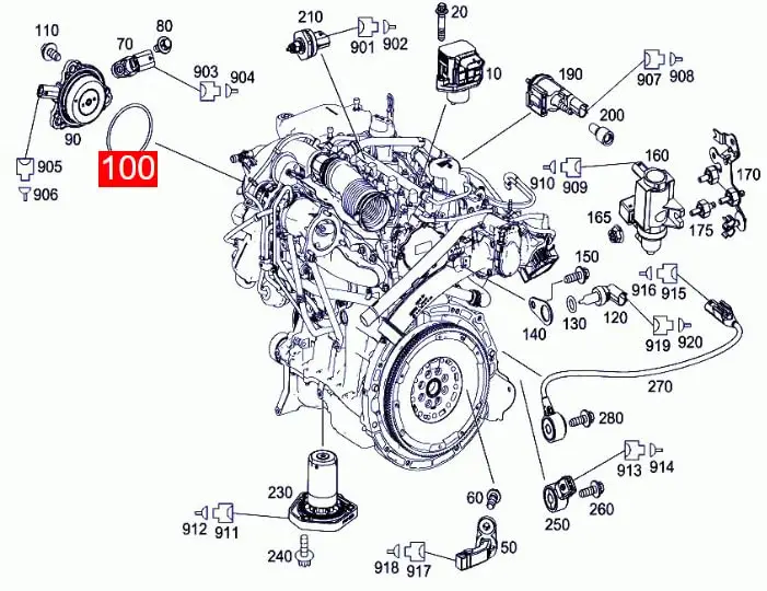 Комплект уплотнительных колец LINK-LOCK 6 шт. OR.03.10278 FKM Viton для устройства регулировки распредвала и топливного насоса 272-2583 (art.: 3920da86673d5) - 3920da86673d5