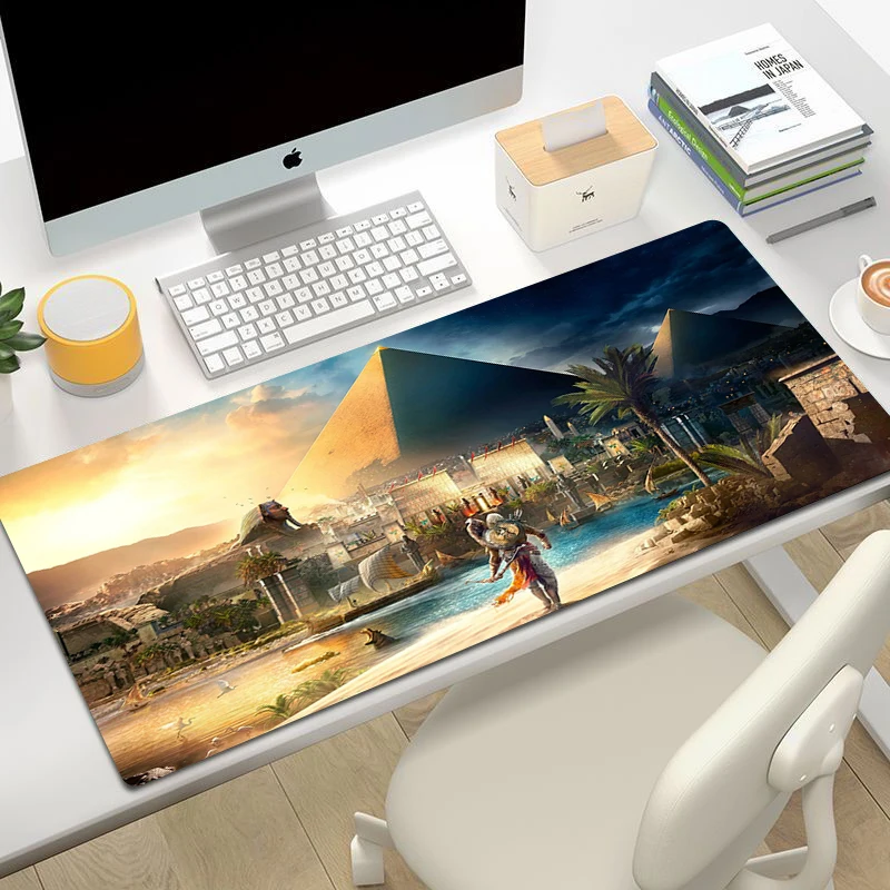 

Assassins Mouse Pad Creed Gaming Accessories Anime Large Xxl 100x50cm Computer Desk Accessories Rubber Carpet Cool Peripherals