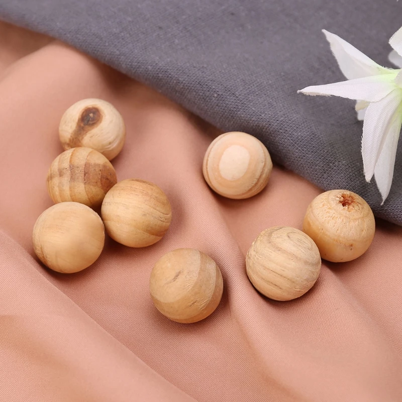 10Pcs Natural Cedar Wood Moth Balls Camphor  Wardrobe Clothes Drawer