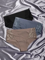 3pack contrast lace panty