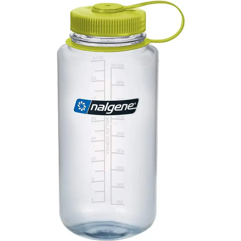 

Sustain 32 oz. Tritan Wide Mouth Water Bottle - Clear/Green