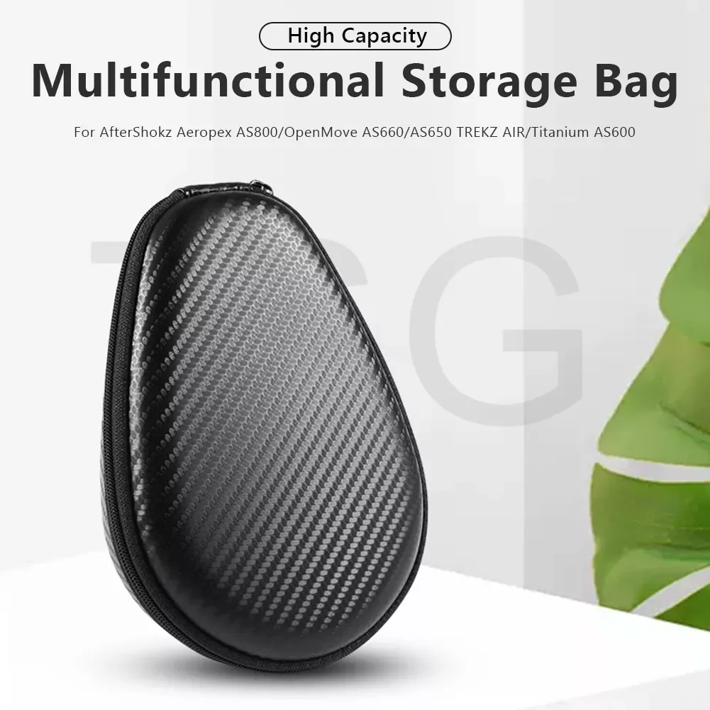 

Bone Conduction Headphones Case Storage Bag Pouch Protective Case Charger Data Cable Storage Bag For Aftershokz AS800 AS600 Kit