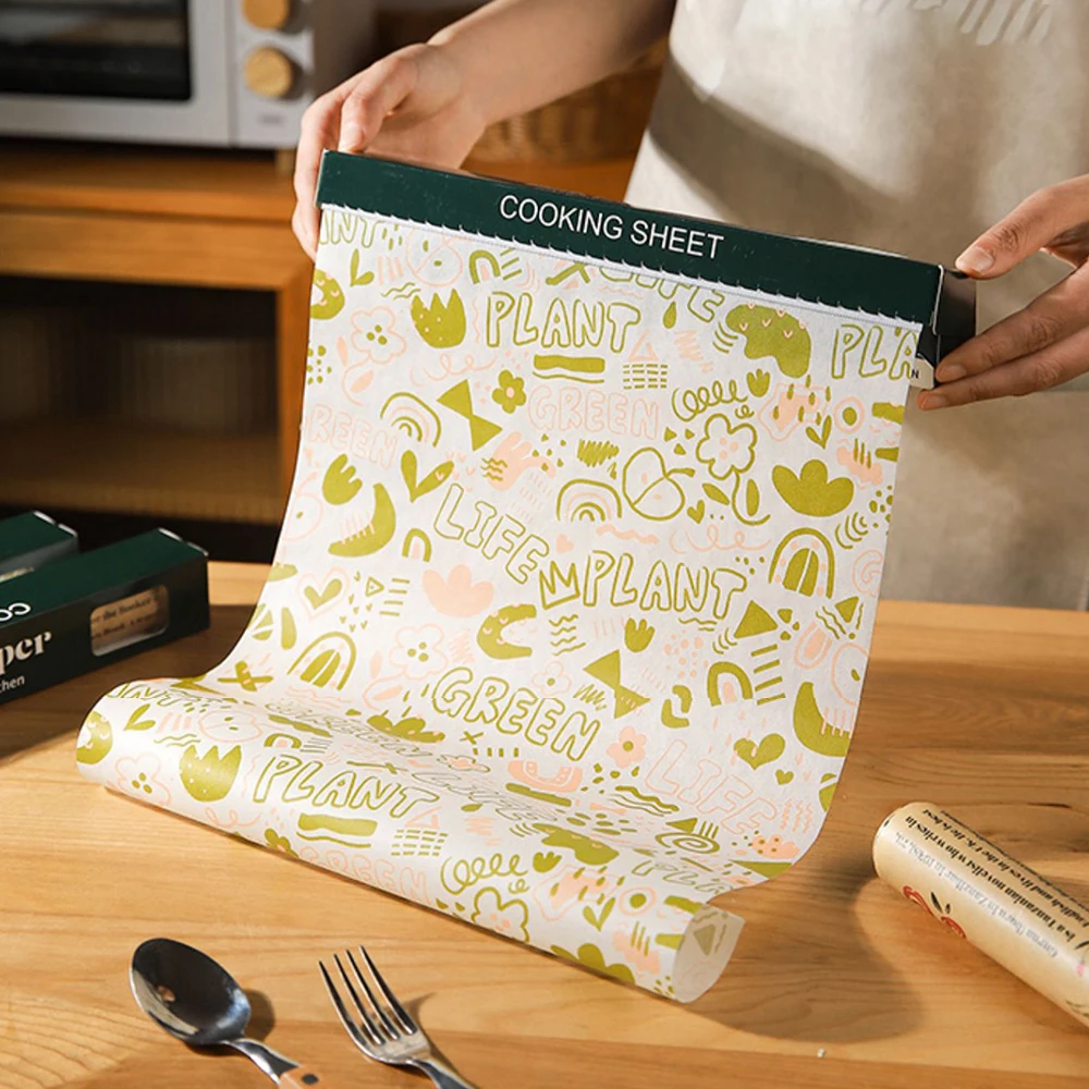 

1 рулон одноразовой бумажной подкладки, бумага для пергамента пищевого класса для хлеба, сэндвичей, бургеров, фри, обертки, кухонные инструменты для выпечки, 8 м x 30 см