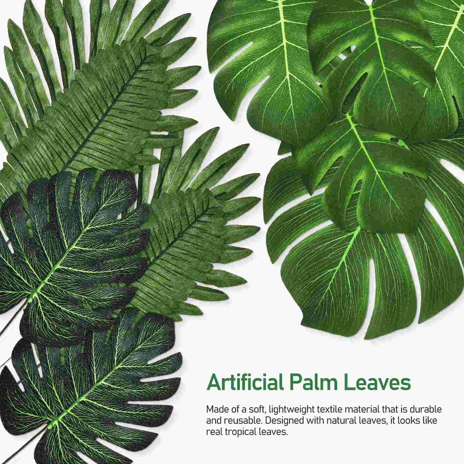 30 шт. товары для вечеринок искусственные пальмовые листья украшения из