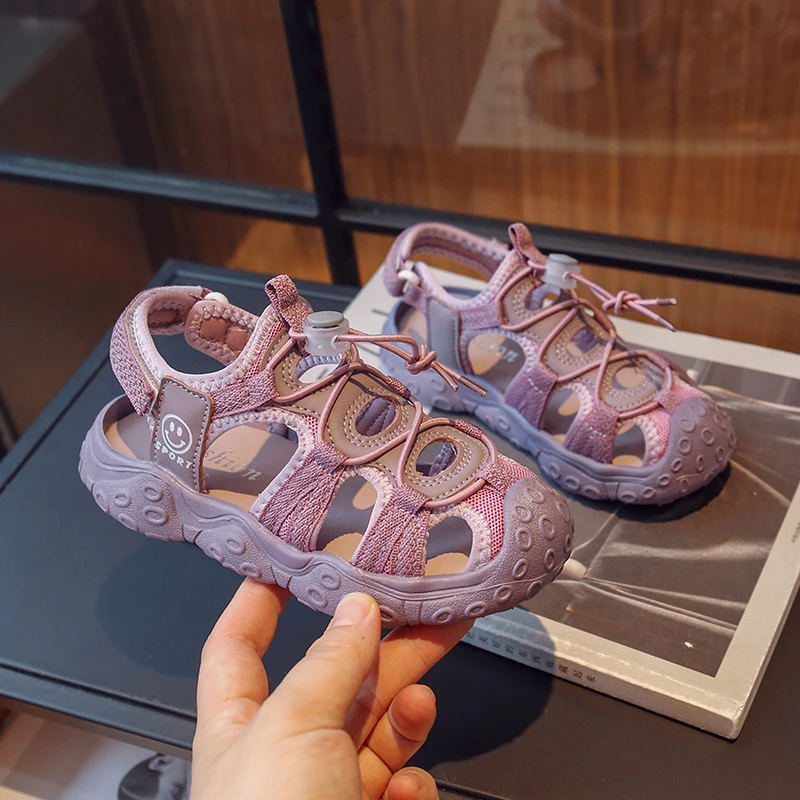 New Arrival Summer Kids Sandals Girls Boy Sandals Closed Toe Sandals For Kids Sport Soft Girls Beach Shoes Children Footwear