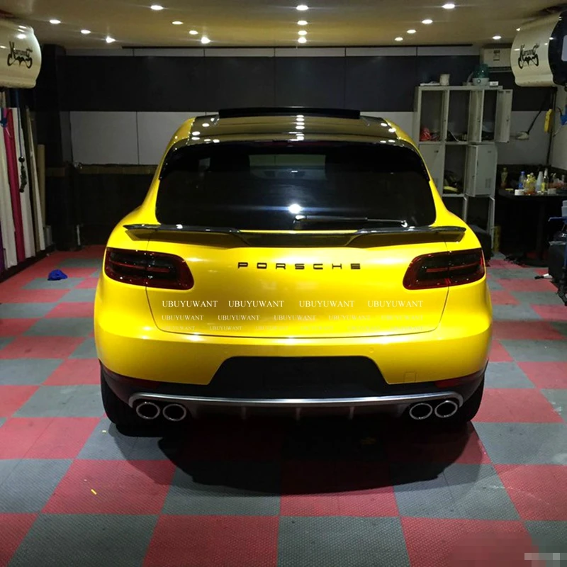 

Высококачественный задний спойлер из углеродного волокна для багажника Porsche Macan 2014 2015 2016 2017 2018, крыло, губа, задний Средний спойлер, автозапч...