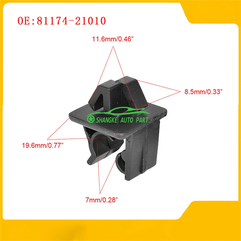 

7mm Bonnet Support Rod Clip Hood Stay Clip OEM 81174-21010 8117421010 81174-1G000 811741G000 FOR Hhyundai and Kkia
