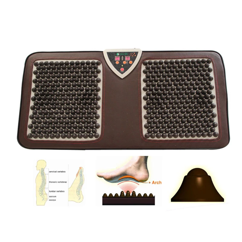 Коврик нефритовый с ИК-подогревом для массажа ног