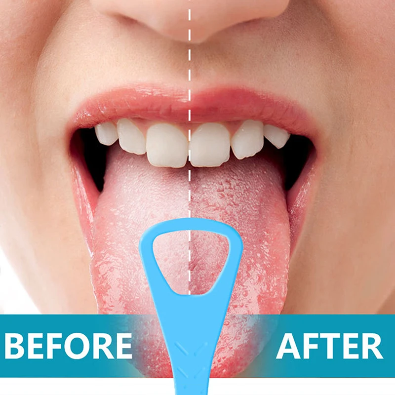 Скребок для языка взрослых одноразовый инструмент чистки пластиковый скребок