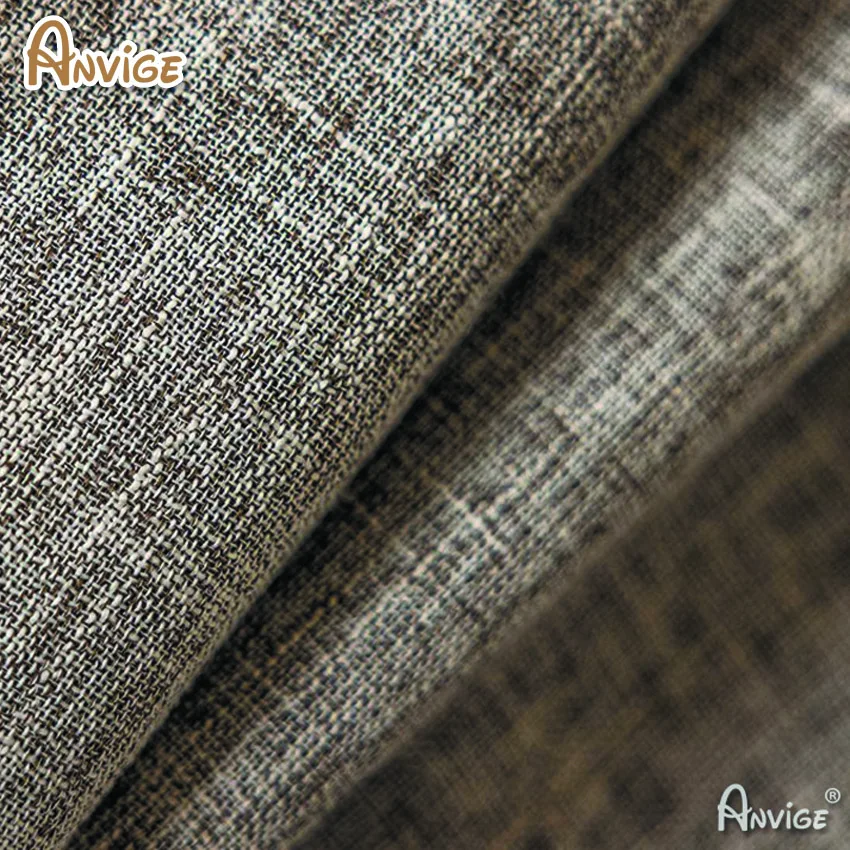 Современные толстые хлопковые льняные плоские римские шторы с высоким