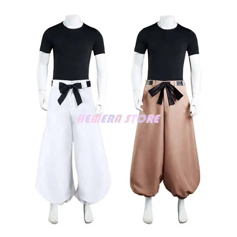 

Fushiguro Toji Cosplay Anime Jujutsu Kaisen Costume Men Top Pants Wig Halloween Rave Party Combat Uniform Suit
