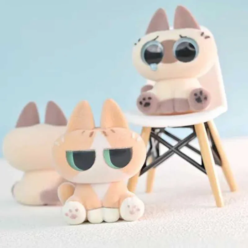 Подлинная модель Moe Azukisan серии глухая коробка сиамская кошка из пасты