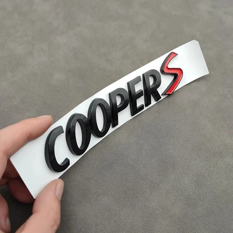 Металлические 3d-буквы, значок на переднюю панель автомобиля, наклейка Mini Cooper S, эмблема, логотип для Mini Cooper S R56 R53 F56 R50 R52 R57, аксессуары