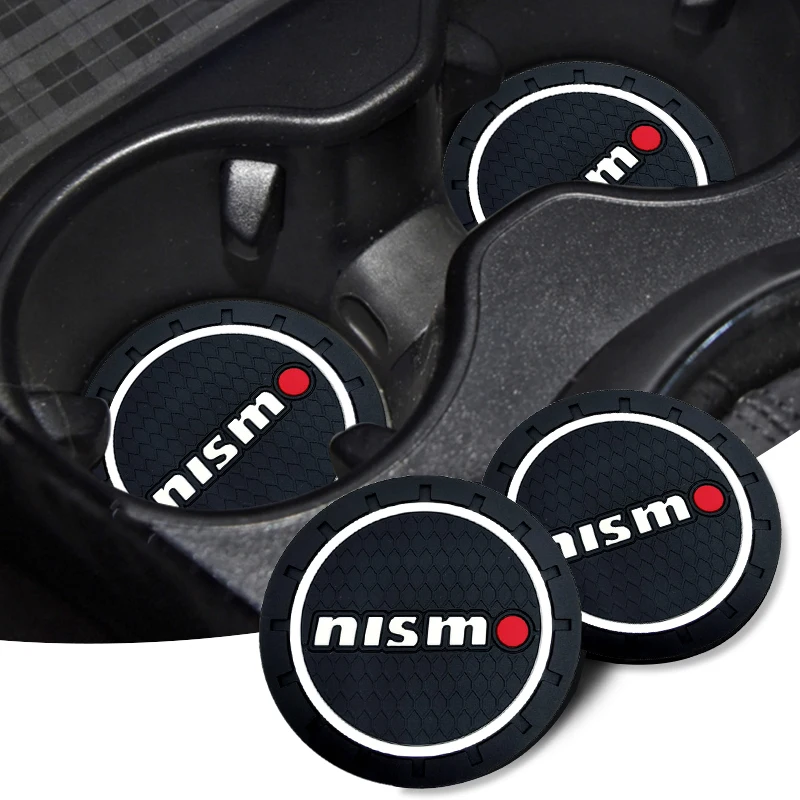 

Car Coaster Cup Water Bottle Anti-slip Pad Mat Car Accessories for Nismo R34 Gtr Emblem Watch Nissans Tiida Teana Skyline Juke