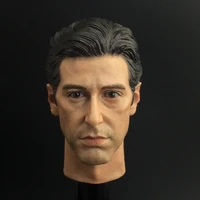 16 male soldier american actor al pacino young version head carving model accessories fit 12 inch action figures body in stock