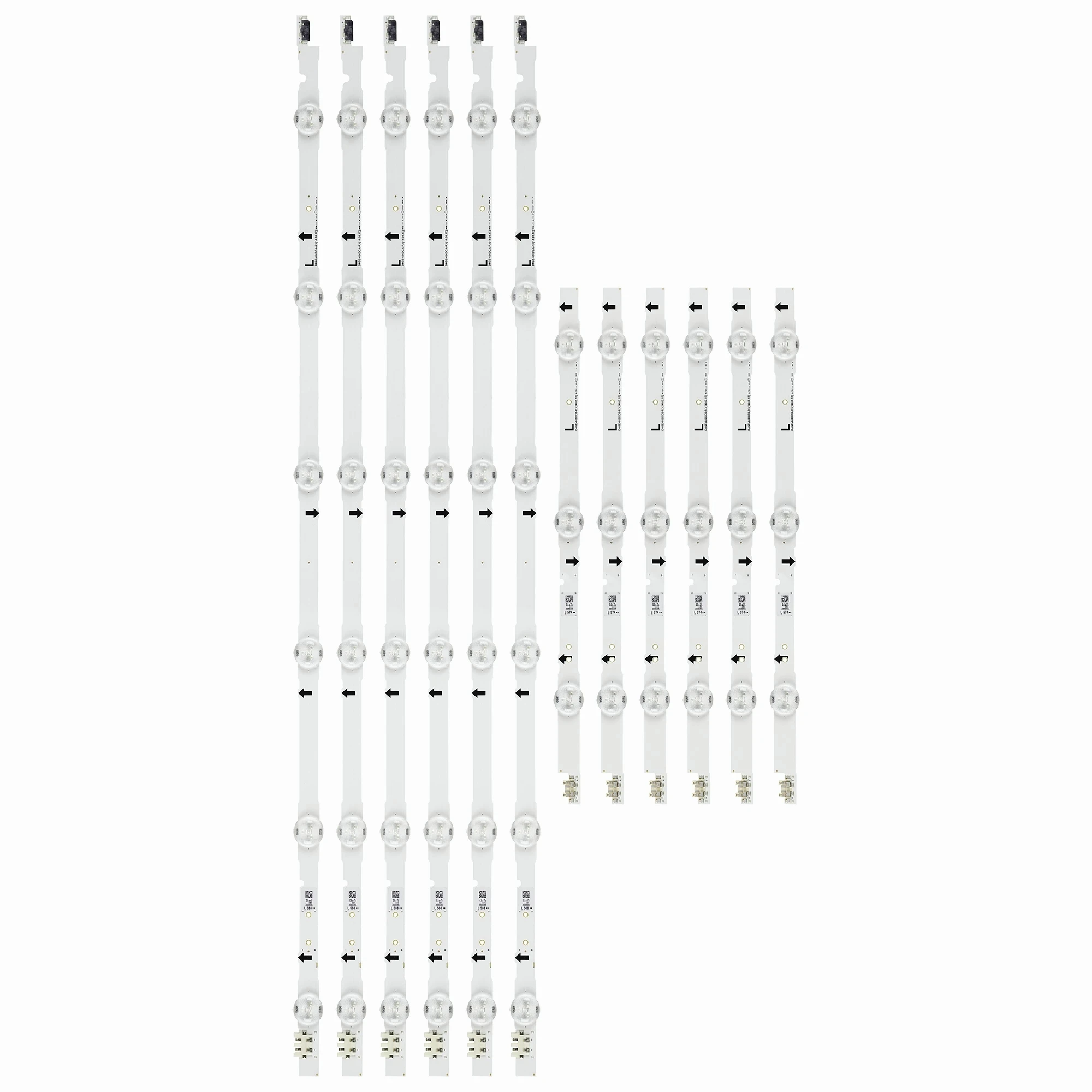 

12 pcs/set UE48H5500 UE48H6200AK D4GE-480DCA 480DCB-R3 BN96-30454A D4GE-480DCA-R2 D4GE-480DCB-R2 30454A R2 38891A 38892A